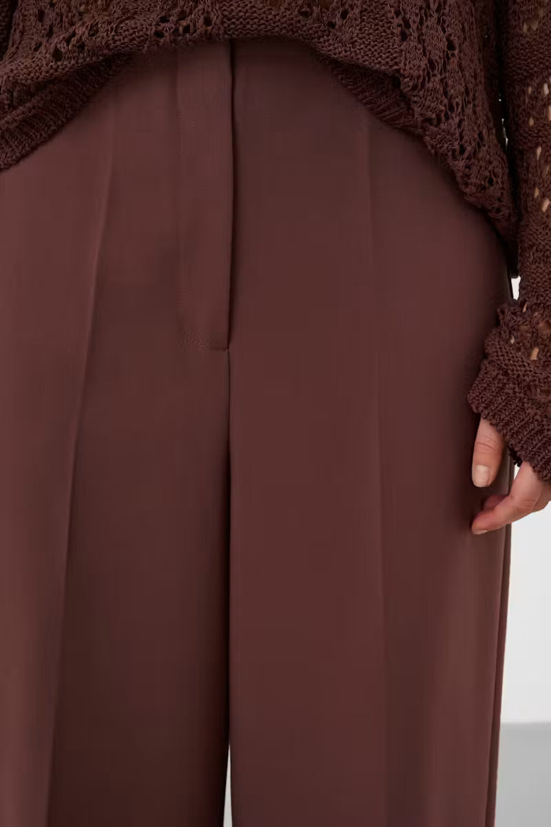 Soaked | Les pantalons "Corinne" | Marron pierre