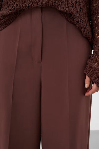 Soaked | Les pantalons "Corinne" | Marron pierre