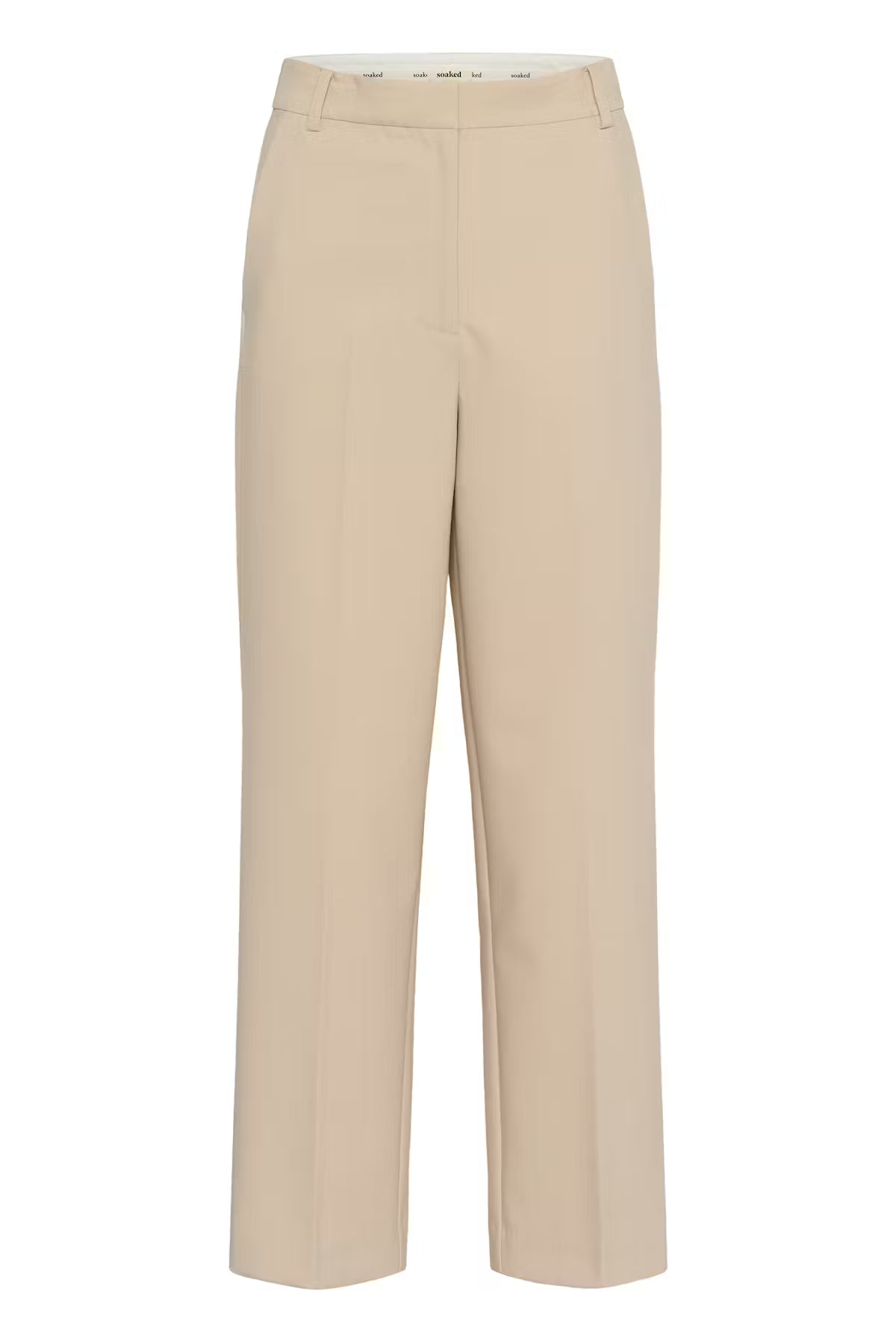 SOAKED IN LUXURY | Pantalons 'Corinne'| Greige