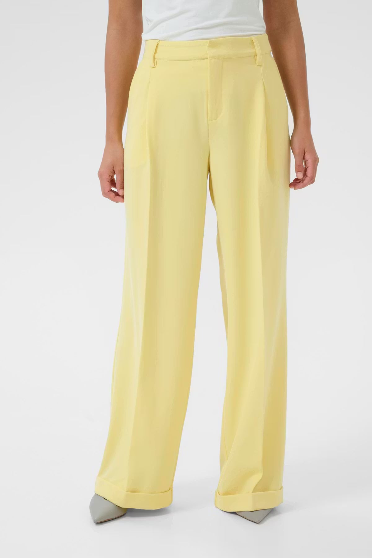 CULTURE |  Pantalon à plis ''Nalina'' |  Jaune