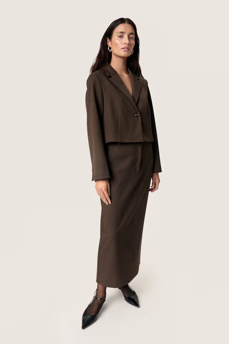 SOAKED IN LUXURY | Blazer Lilu Blazer court - Marron