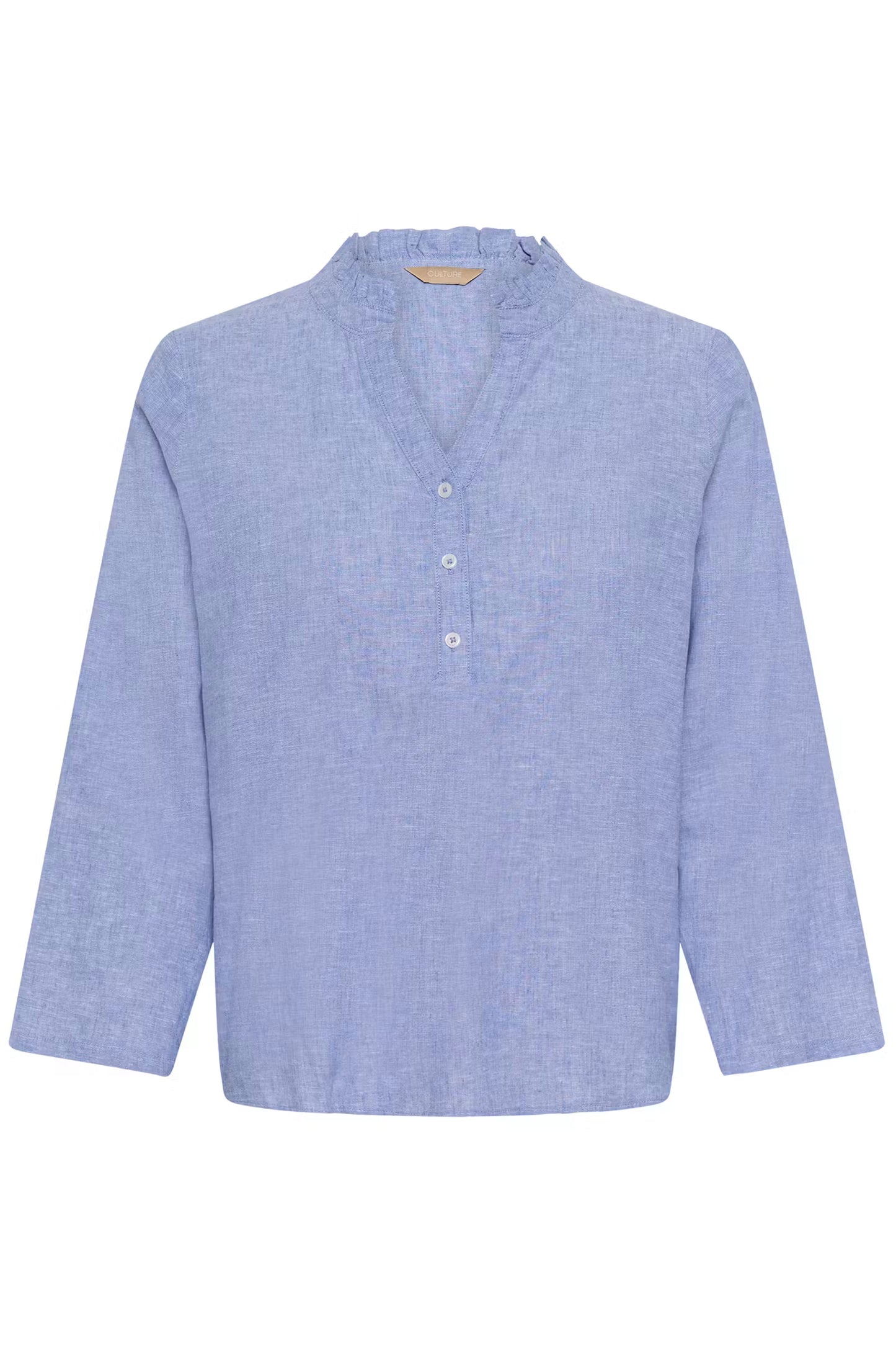 CULTURE | Chemisier en lin ''Arletty'' - Bleu poudre