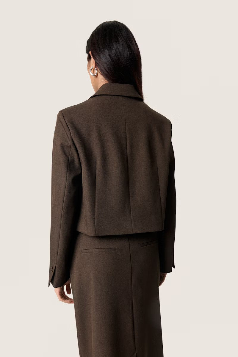 SOAKED IN LUXURY | Blazer Lilu Blazer court - Marron