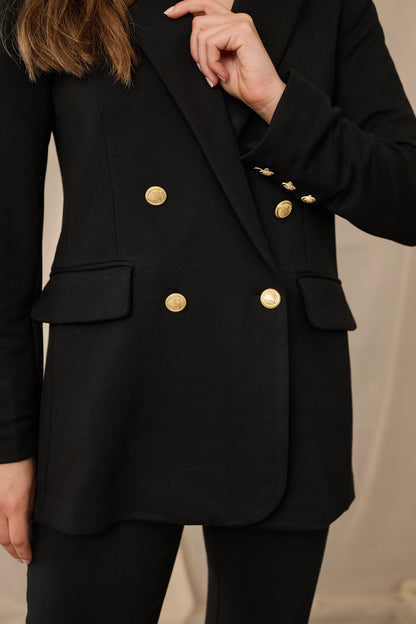 Culture | Le veston double boutonnage ''Eva'' - noir