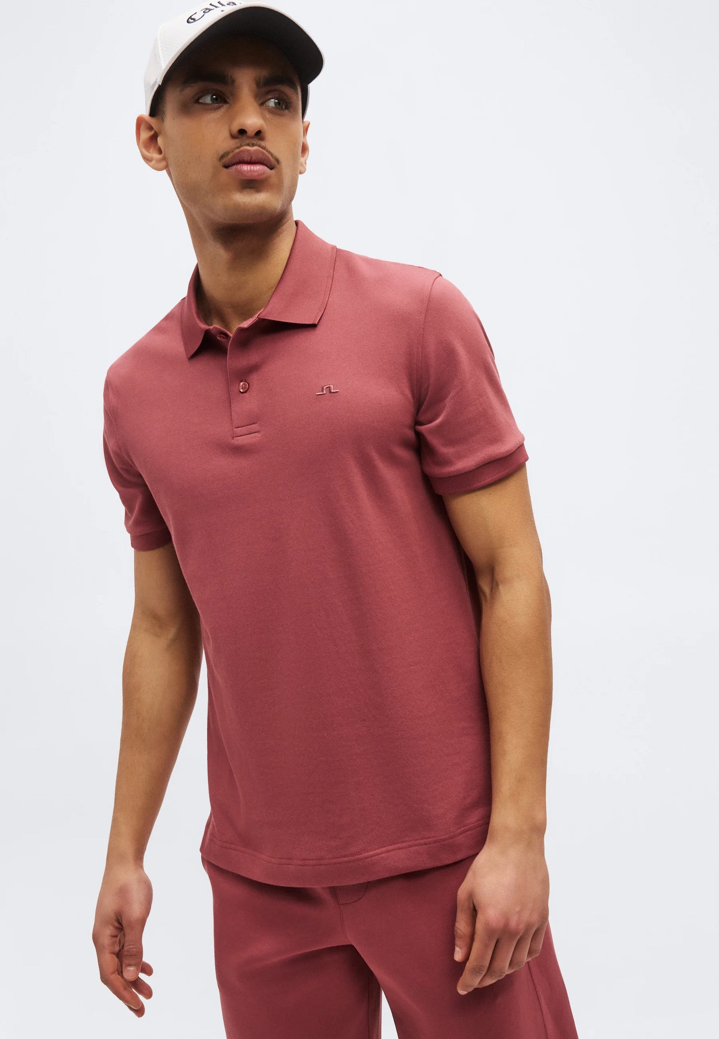 J.Lindeberg | Le polo ''Verse'' en coton piqué interlock - Rose foncé
