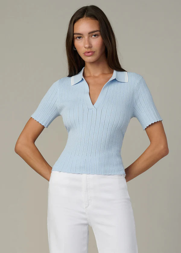 JOE'S | Tricot Pointelle 'Jess' | Bleu Poudre