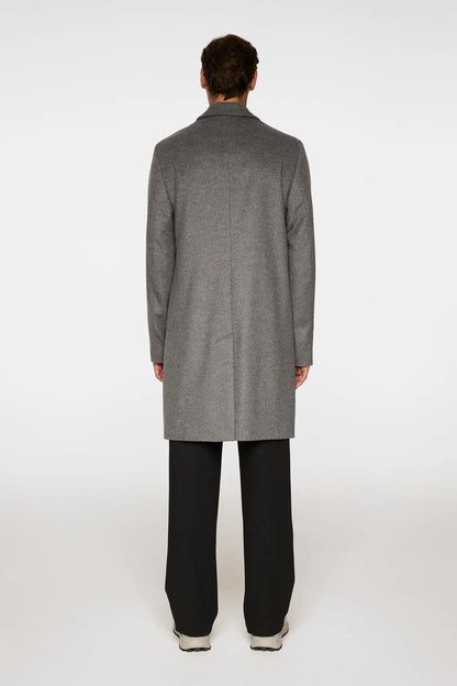 J.LINDEBERG | Manteau "August Melton" Cashemere  - Gris