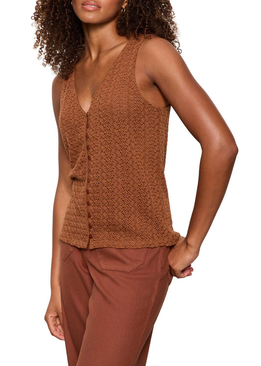 SANCTUARY | Débardeur 'No Rush' | Marron