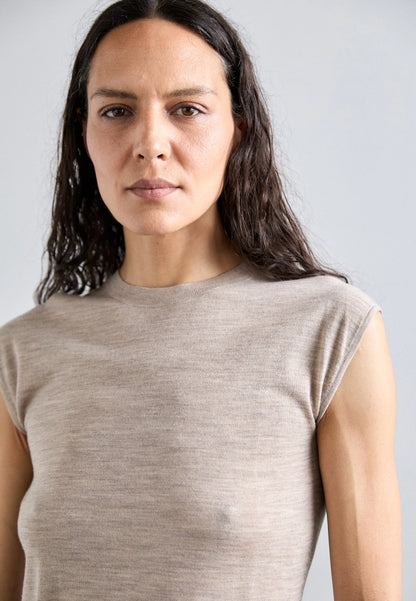 Tiger of Sweden | Haut sans manches en mérinos ''Mariso'' - Beige