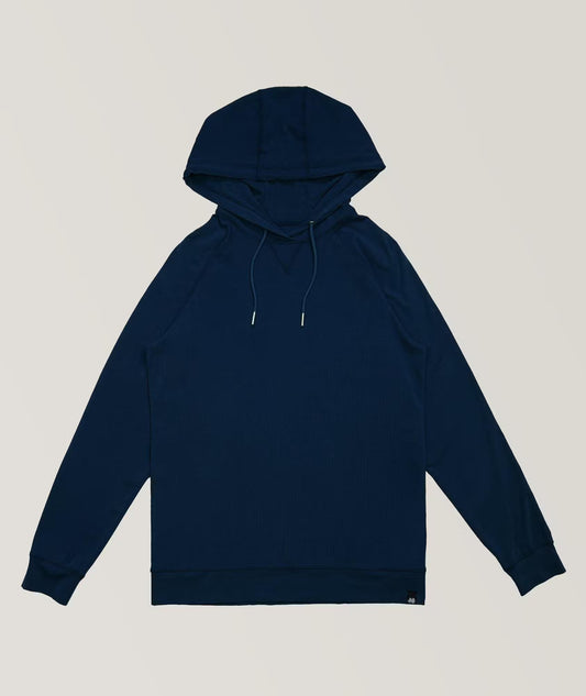 Benson | Pull à capuche en coton Supima ''Laguna'' - Bleu marin