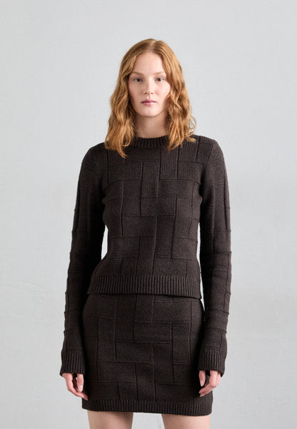 Tiger of Sweden | Pull En Coton-Laine ''Marie'' - Marron profond