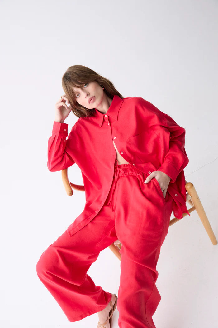 Deluc | Chemise ample "ROXA" - Rouge