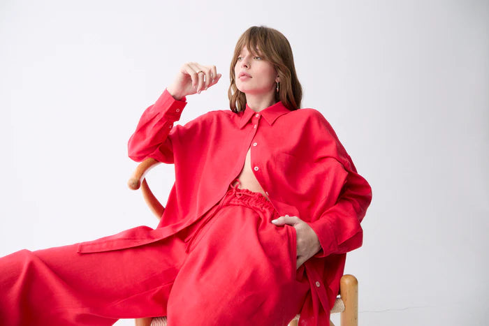 Deluc | Chemise ample "ROXA" - Rouge
