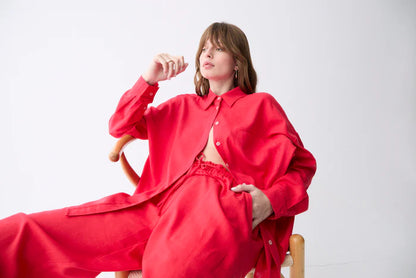 Deluc | Chemise ample "ROXA" - Rouge