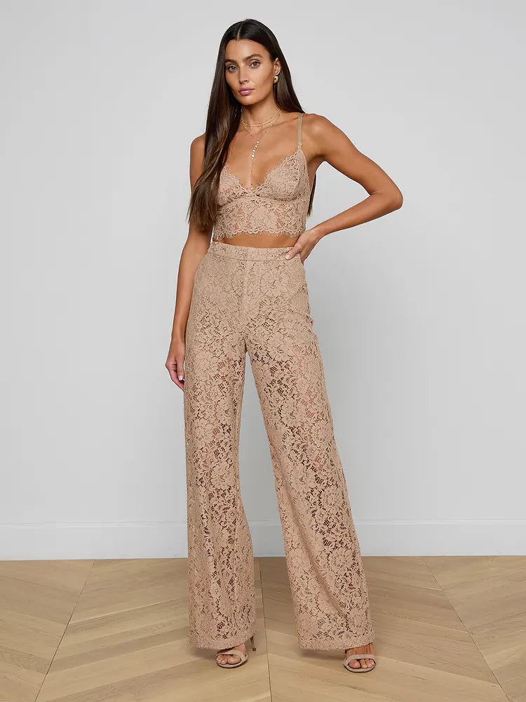 L'AGENCE| Bralette en dentelle 'Aislin' | Cappuccino