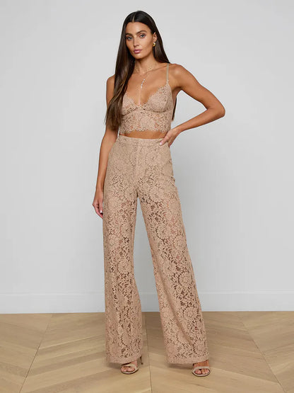 L'AGENCE| Bralette en dentelle 'Aislin' | Cappuccino