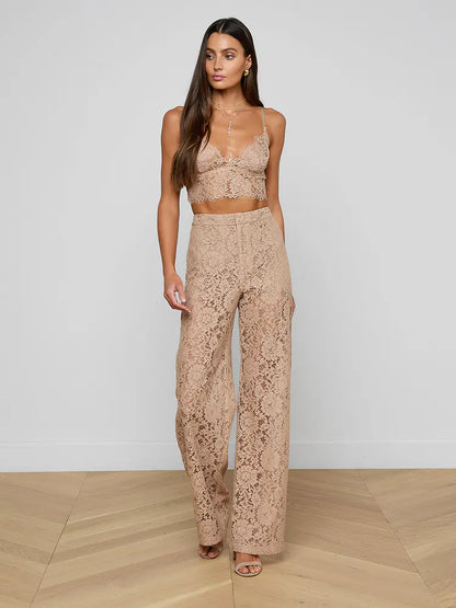 L'AGENCE| Bralette en dentelle 'Aislin' | Cappuccino