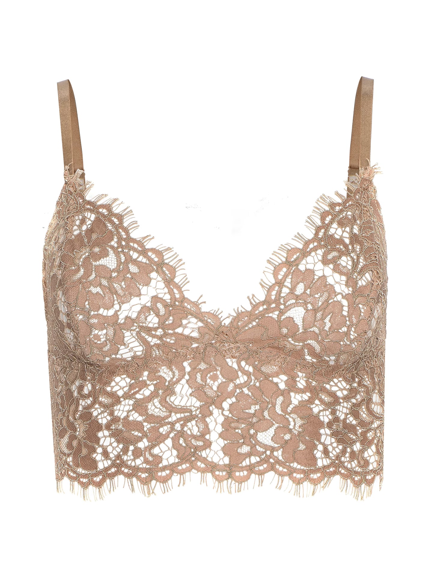 L'AGENCE| Bralette en dentelle 'Aislin' | Cappuccino