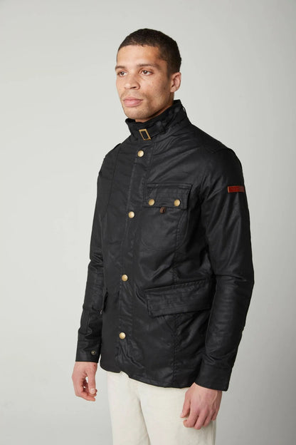 Peregrine | La veste cirée Bexley - Noir