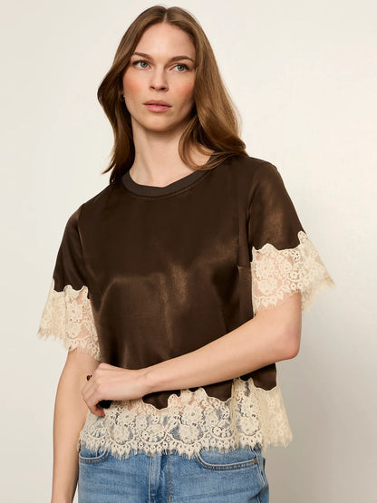 Sanctuary | Haut en dentelle satinée ' One Of A Kind ' | Epresso