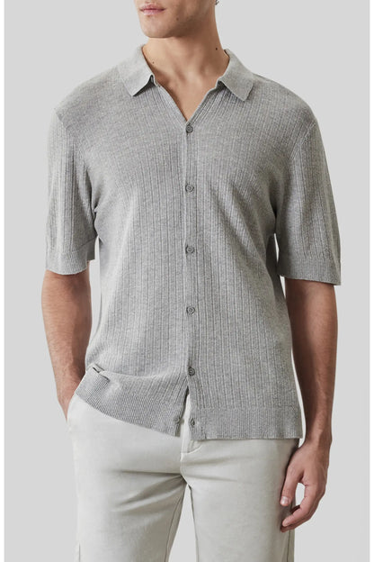 Robert Barakett | Chemise à manches courtes "Kestrel" - Gris