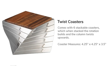 Nambé - Ensemble de sous-verres ''New Twist''