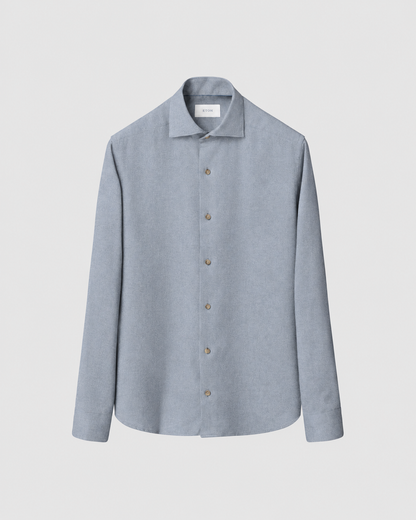 ETON | Chemise en flanelle unie - Bleu clair