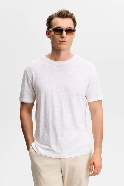 J.Lindeberg | T-shirt en lin ''Coma'' - Blanc