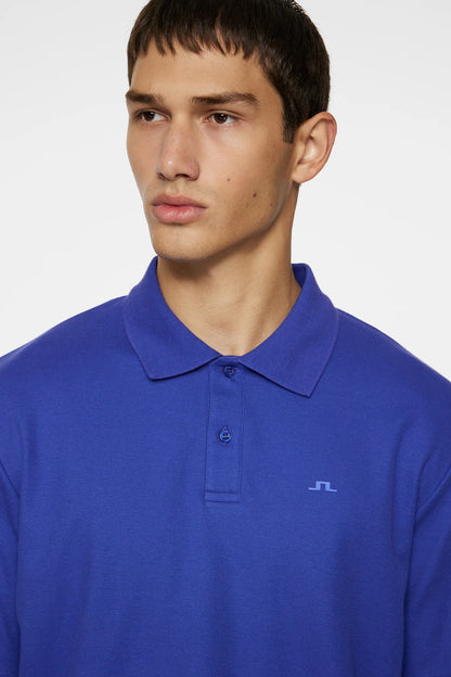 J.Lindeberg | Le polo “Trond” coton piqué  - Mauve Clemantis