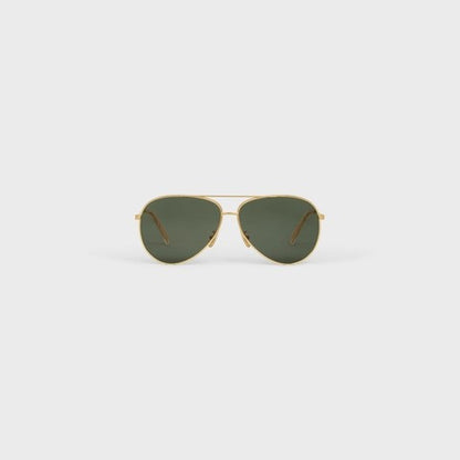 CELINE - LUNETTES DE SOLEIL - Aviateur - Or/Vert