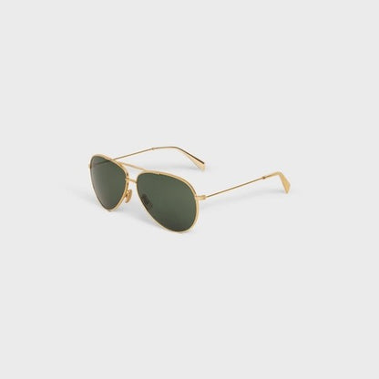 CELINE - LUNETTES DE SOLEIL - Aviateur - Or/Vert