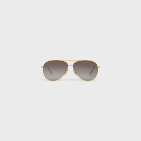 CELINE - LUNETTES DE SOLEIL - Aviateur - Or/Gris