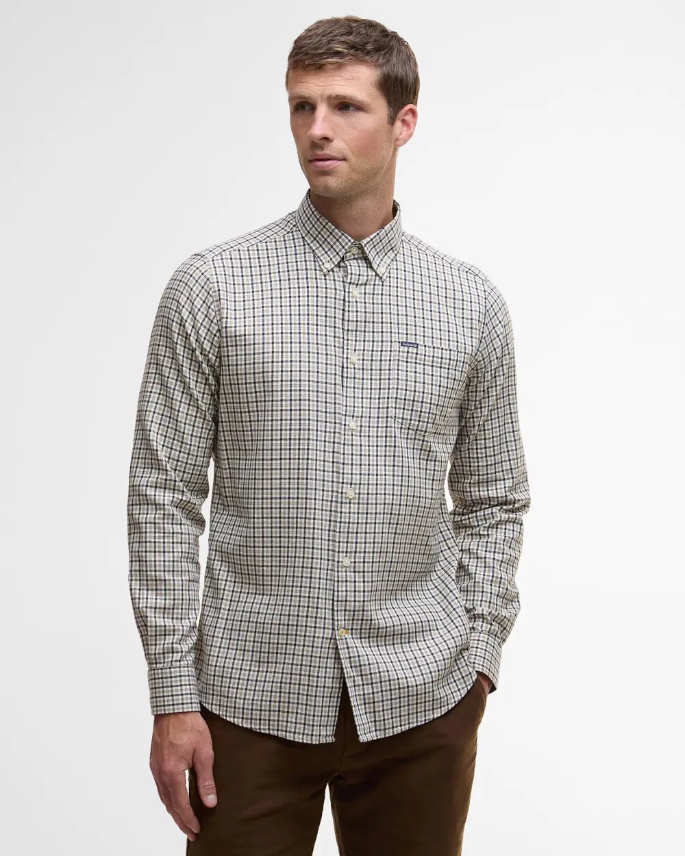 Barbour | Chemise à carreaux "Padshaw" - Bleu/beige