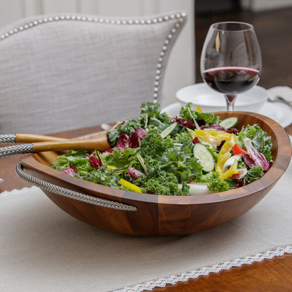 Nambé | Le Saladier ''Braid'' avec couverts