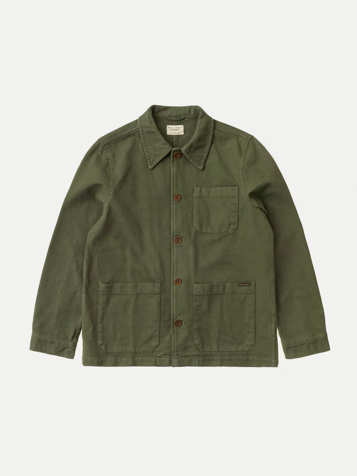 Nudie Jeans | La veste workwear en coton bio ''Barney ''- Olive