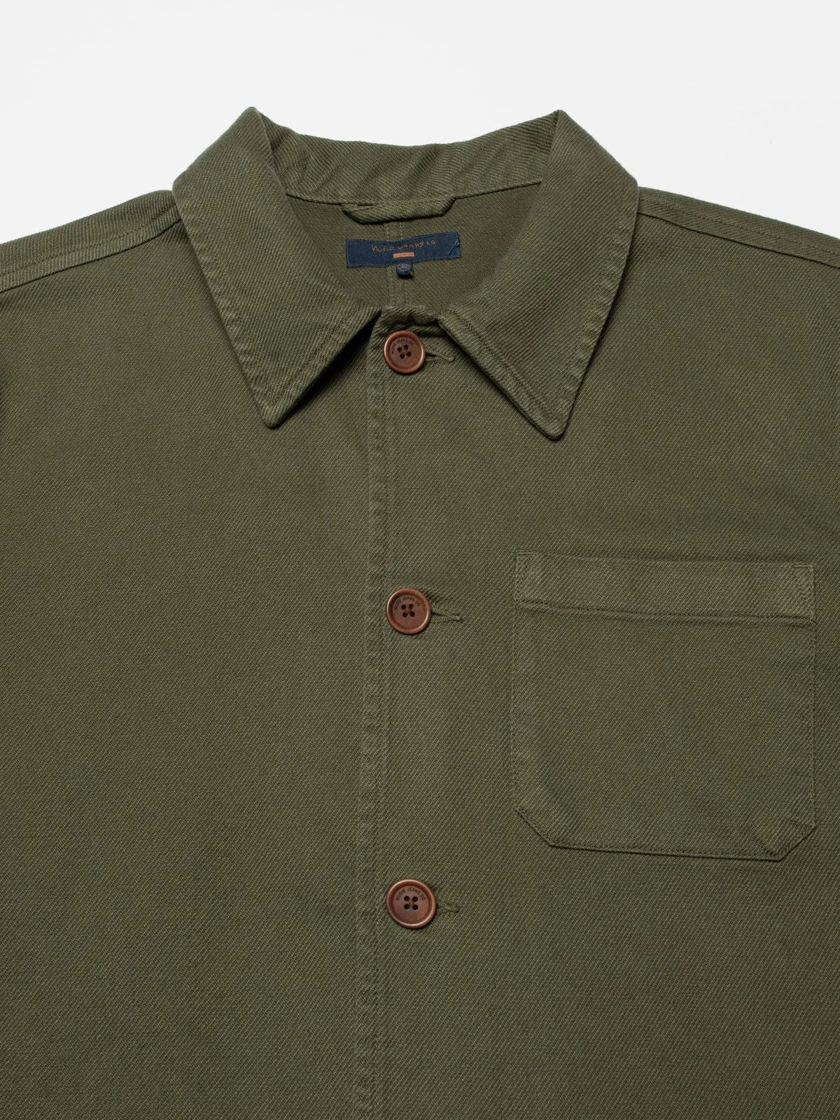 Nudie Jeans | La veste workwear en coton bio ''Barney ''- Olive