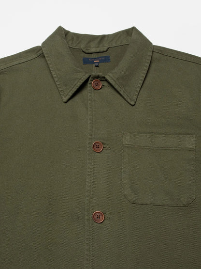 Nudie Jeans | La veste workwear en coton bio ''Barney ''- Olive