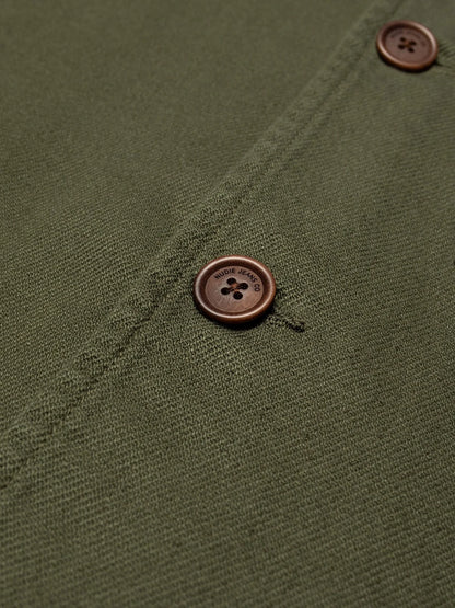 Nudie Jeans | La veste workwear en coton bio ''Barney ''- Olive