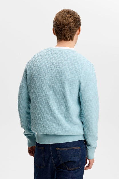 J.Lindeberg | Pull classique à col rond "Arthur" - Bleu