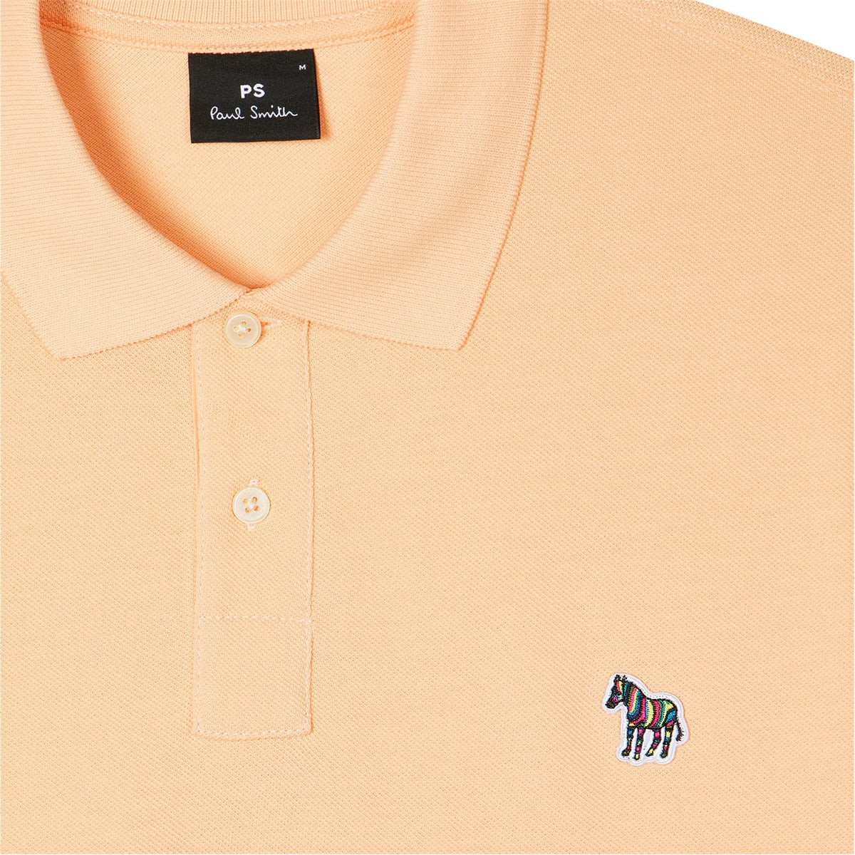 Paul smith | Polo en coton piqué avec logo zèbre - Orange clair