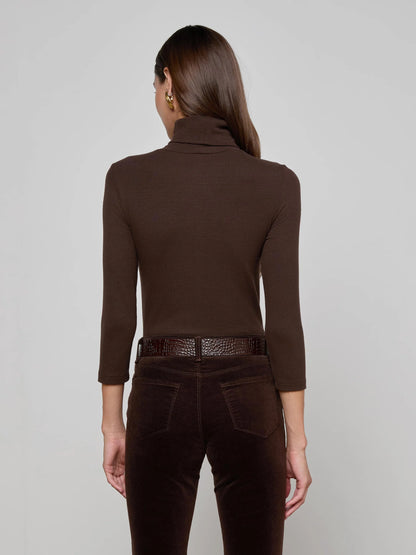 L'Agence | Haut "Aja Turtleneck" - Marron