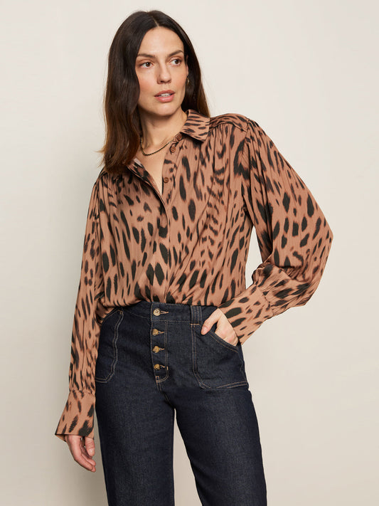 Sanctuary | Blouse "Mocha Leo" - Marron