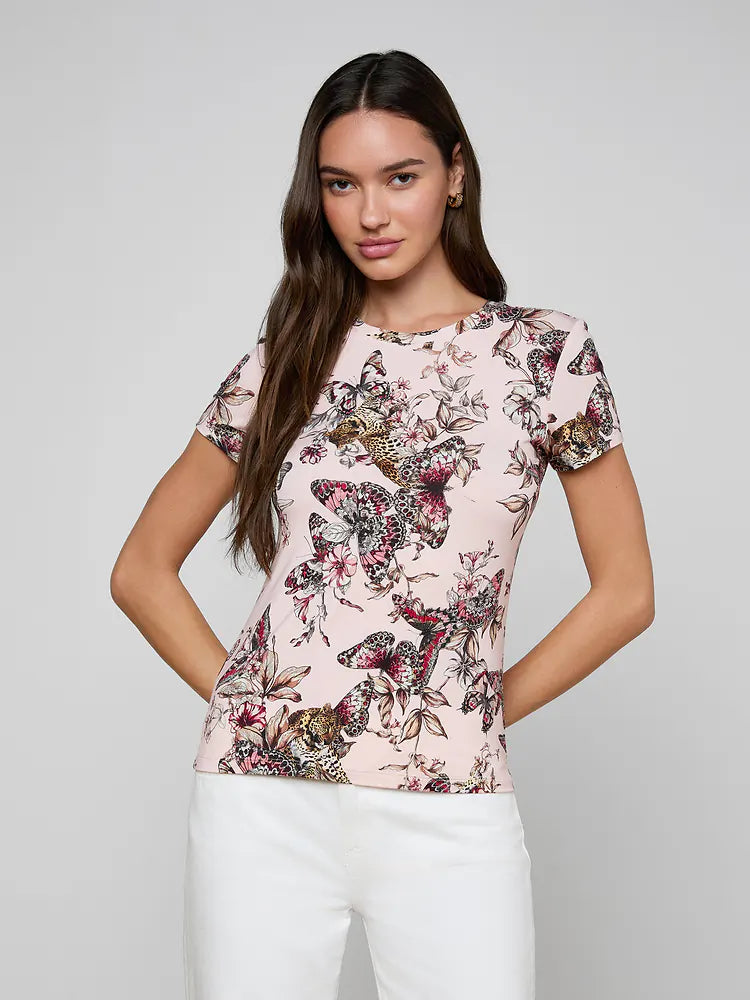 L'AGENCE| T-shirt 'Ressi' | Rose