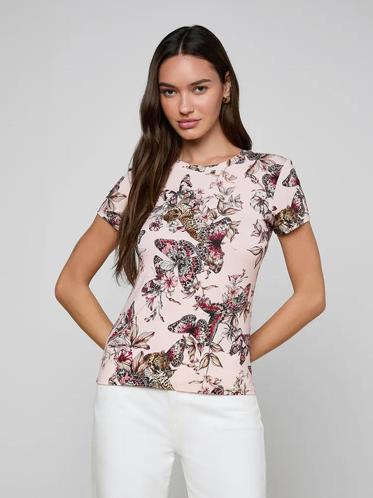 L'AGENCE| T-shirt 'Ressi' | Rose