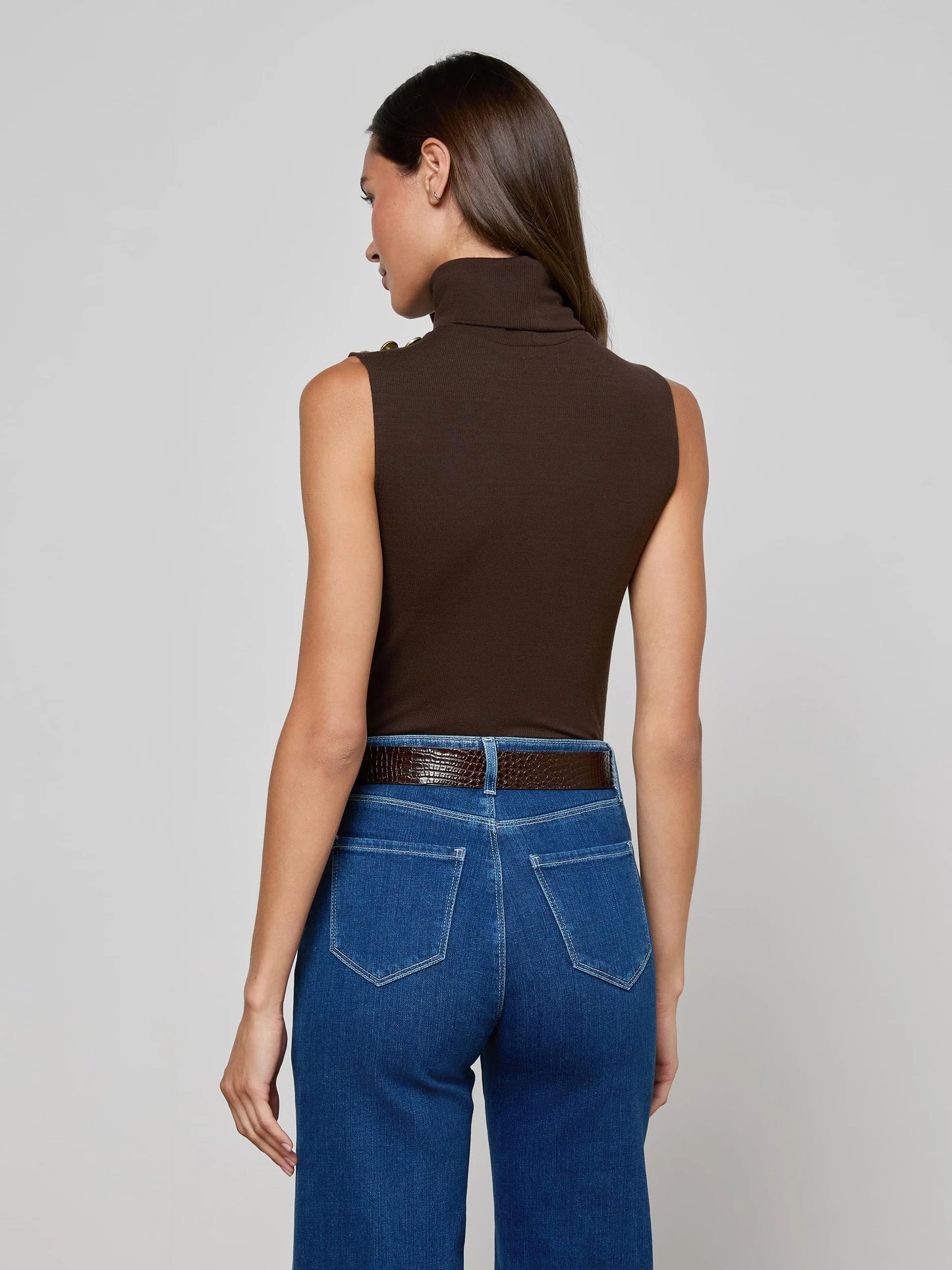 L'Agence | Haut "Ceci Sleevless" - Marron