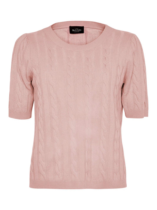 SAND Copenhagen | Col tricoté "Delmy Puff" - Rose