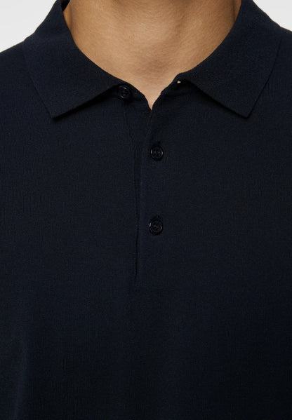 J.Lindeberg | Le polo en maille ''Ridge'' - Marine