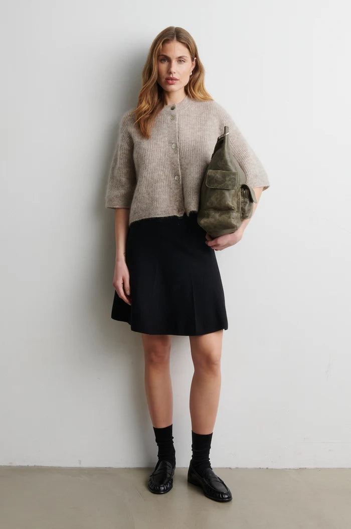SECOND FEMALE | Col en tricot à manches longues 'Longo' | Beige