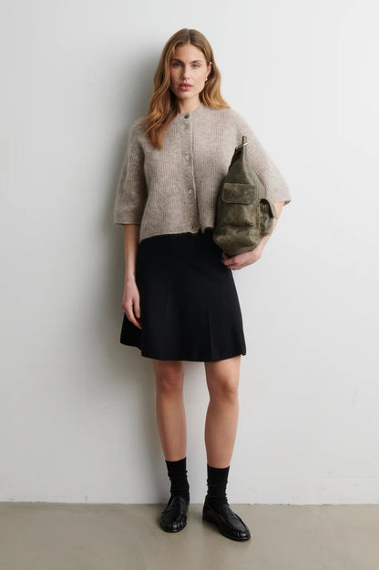 SECOND FEMALE | Col en tricot à manches longues 'Longo' | Beige
