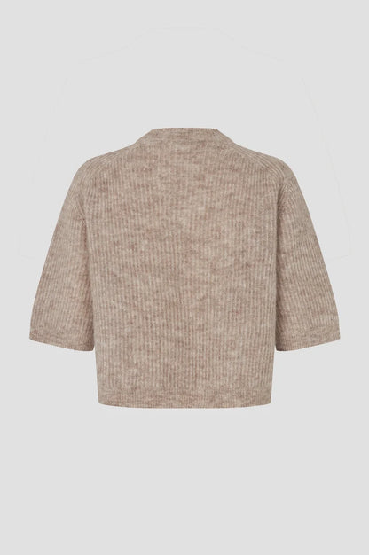 SECOND FEMALE | Col en tricot à manches longues 'Longo' | Beige